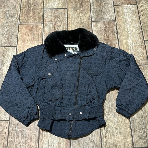 Vintage NILS Women’s Sz 8 Blue Skiwear Jacket‎ - Picture 1 of 13